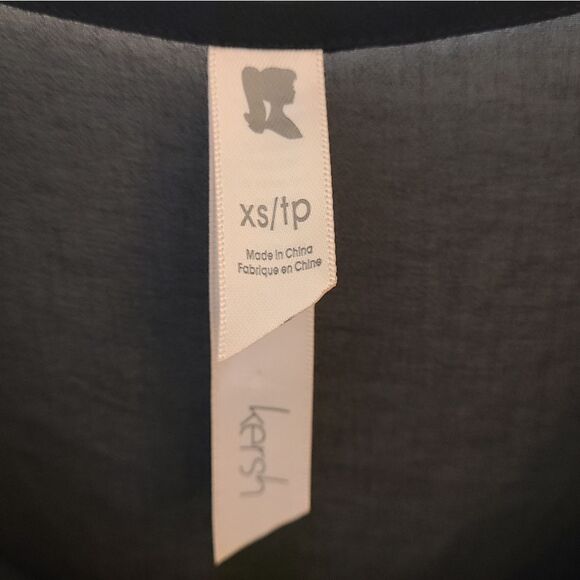 Kersh Sheer Black Sequin Sleeveless Blouse - Picture 6 of 9